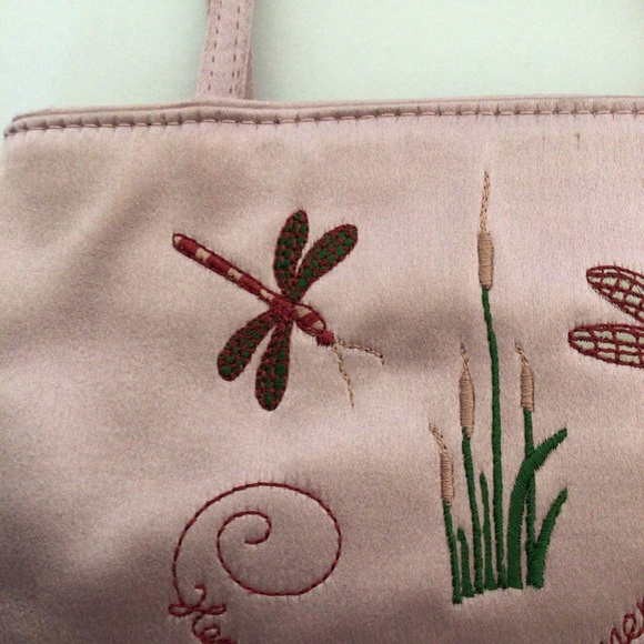 RARE ANYA HIMDMARCH PINK SATIN EMBROIDERED MINI HANDBAG - Picture 9 of 16